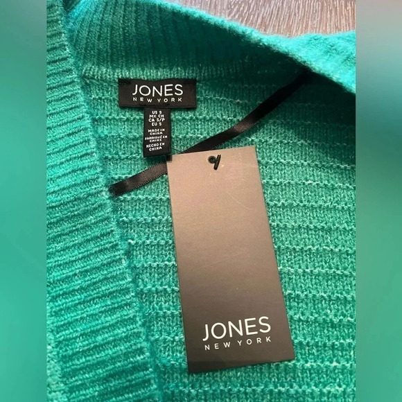 Jones New York 2pc Set Signature Paisley turtleneck with Cardigan size S. NWT - Picture 15 of 16
